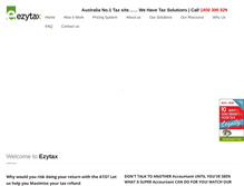 Tablet Screenshot of ezytax.com.au